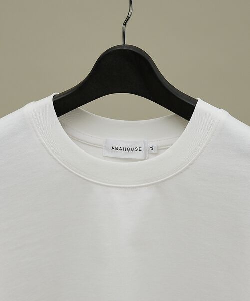 ABAHOUSE / アバハウス Tシャツ | ワンポイント刺繍　クルーネック長袖Tシャツ | 詳細3