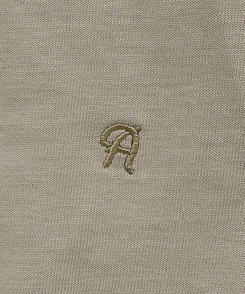 ABAHOUSE / アバハウス Tシャツ | ワンポイント刺繍 クルーネック長袖Tシャツ | 詳細7