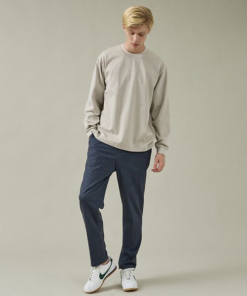 ABAHOUSE / アバハウス Tシャツ | ワンポイント刺繍　クルーネック長袖Tシャツ | 詳細11