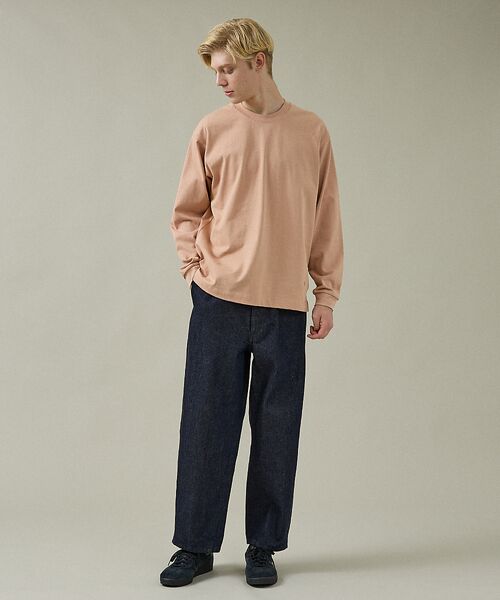 ABAHOUSE / アバハウス Tシャツ | ワンポイント刺繍　クルーネック長袖Tシャツ | 詳細16