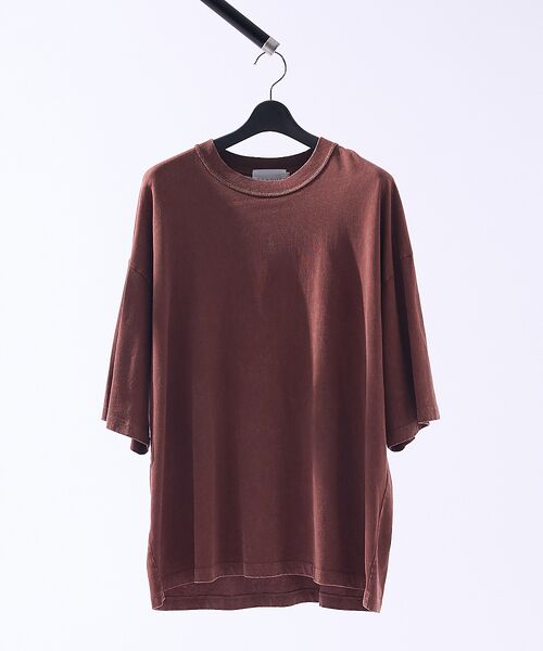 ABAHOUSE / アバハウス Tシャツ | 【ヴィンテージ加工】パウダーウォッシュ 半袖Tシャツ / オーバーサイズ | 詳細10