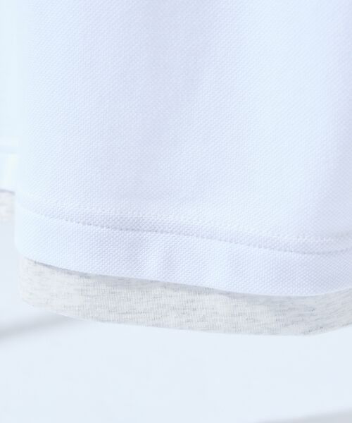 ABAHOUSE / アバハウス Tシャツ | キーネック カノコ半袖Tシャツ / フェイクレイヤード | 詳細8