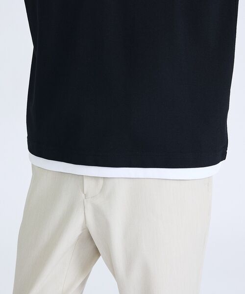 ABAHOUSE / アバハウス Tシャツ | キーネック カノコ半袖Tシャツ / フェイクレイヤード | 詳細22