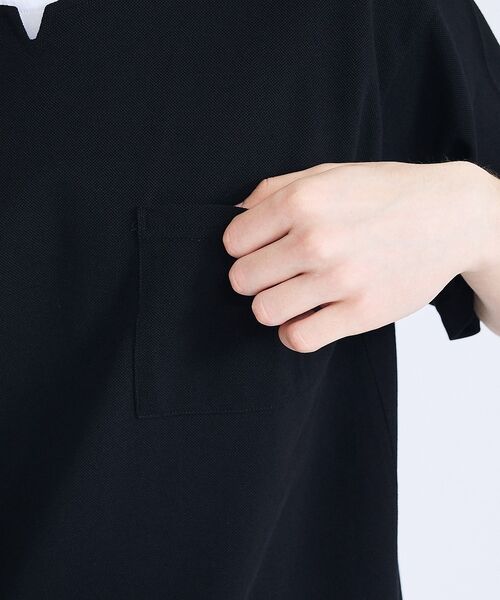 ABAHOUSE / アバハウス Tシャツ | キーネック カノコ半袖Tシャツ / フェイクレイヤード | 詳細23