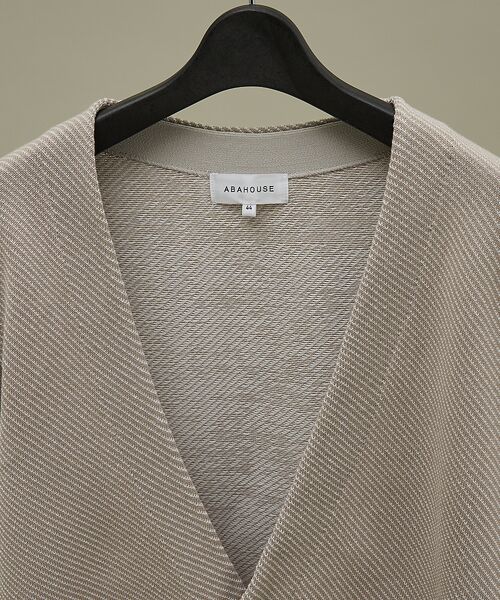 ABAHOUSE / アバハウス カーディガン・ボレロ | バイアスジャガード 1ボタン カーディガン | 詳細4