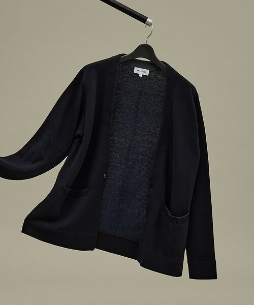 ABAHOUSE / アバハウス カーディガン・ボレロ | バイアスジャガード 1ボタン カーディガン | 詳細19