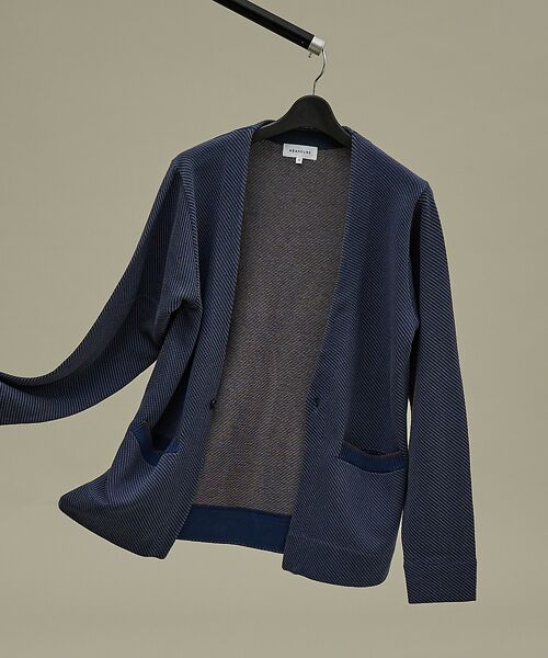 ABAHOUSE / アバハウス カーディガン・ボレロ | バイアスジャガード 1ボタン カーディガン | 詳細24