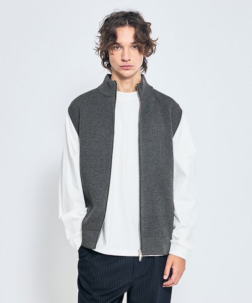 ABAHOUSE / アバハウス ニット・セーター | 12ゲージ ドライバーズニットベスト / ダブルジップ | 詳細10