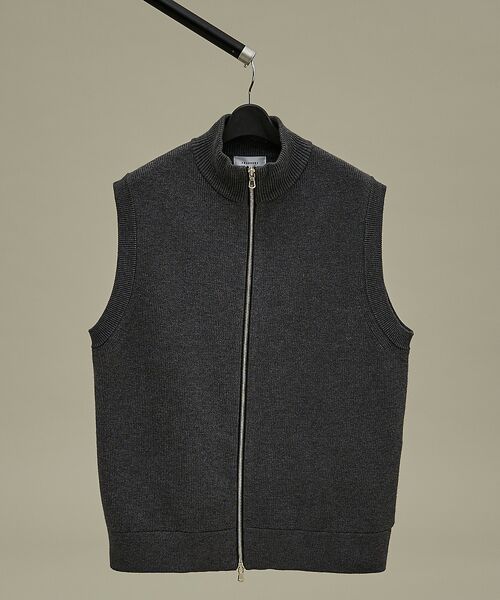 ABAHOUSE / アバハウス ニット・セーター | 12ゲージ ドライバーズニットベスト / ダブルジップ | 詳細2