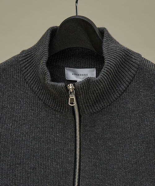 ABAHOUSE / アバハウス ニット・セーター | 12ゲージ ドライバーズニットベスト / ダブルジップ | 詳細4