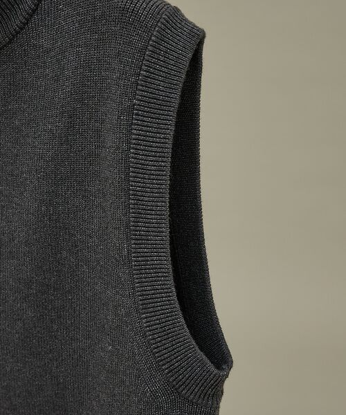 ABAHOUSE / アバハウス ニット・セーター | 12ゲージ ドライバーズニットベスト / ダブルジップ | 詳細5