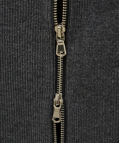 ABAHOUSE / アバハウス ニット・セーター | 12ゲージ ドライバーズニットベスト / ダブルジップ | 詳細7