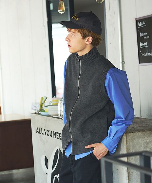 ABAHOUSE / アバハウス ニット・セーター | 12ゲージ ドライバーズニットベスト / ダブルジップ | 詳細17