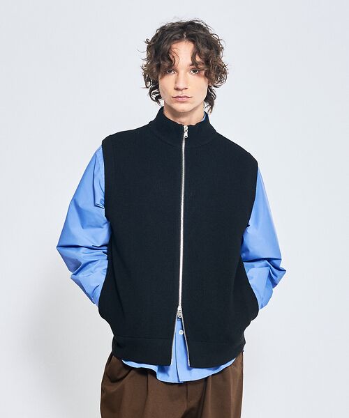 ABAHOUSE / アバハウス ニット・セーター | 12ゲージ ドライバーズニットベスト / ダブルジップ | 詳細23