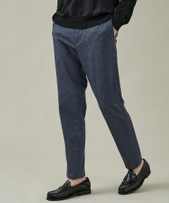 ABAHOUSE / アバハウス パンツ | 【360°ストレッチ】ノータック リバーポンチ イージーパンツ / スリムテーパ