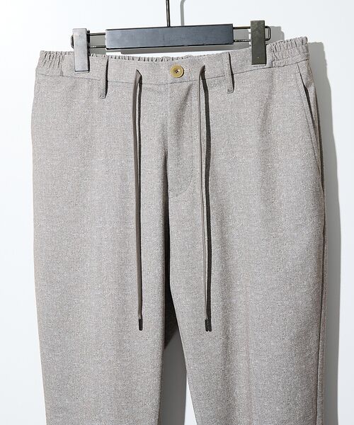 ABAHOUSE / アバハウス パンツ | 【360°ストレッチ】ノータック リバーポンチ イージーパンツ / スリムテーパ | 詳細4