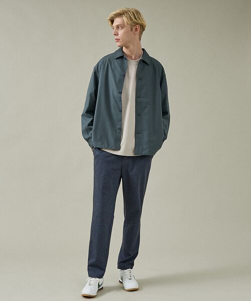 ABAHOUSE / アバハウス パンツ | 【360°ストレッチ】ノータック リバーポンチ イージーパンツ / スリムテーパ | 詳細25