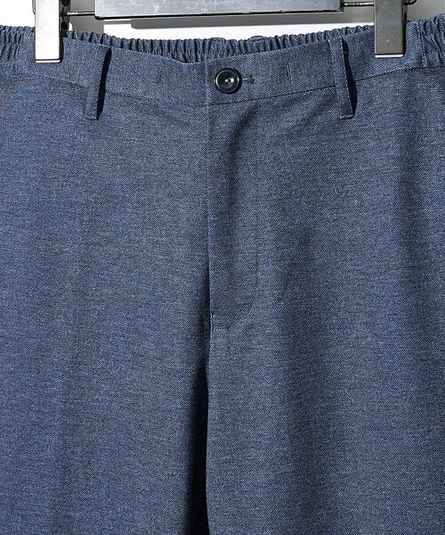 ABAHOUSE / アバハウス パンツ | 【360°ストレッチ】ノータック リバーポンチ イージーパンツ / スリムテーパ | 詳細15