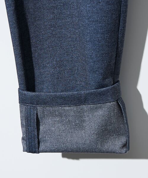 ABAHOUSE / アバハウス パンツ | 【360°ストレッチ】ノータック リバーポンチ イージーパンツ / スリムテーパ | 詳細17