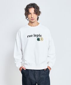 ABAHOUSE / アバハウス スウェット | CAFE graphic ロゴプリント スウェット オーバーサイズ / ユニセッ