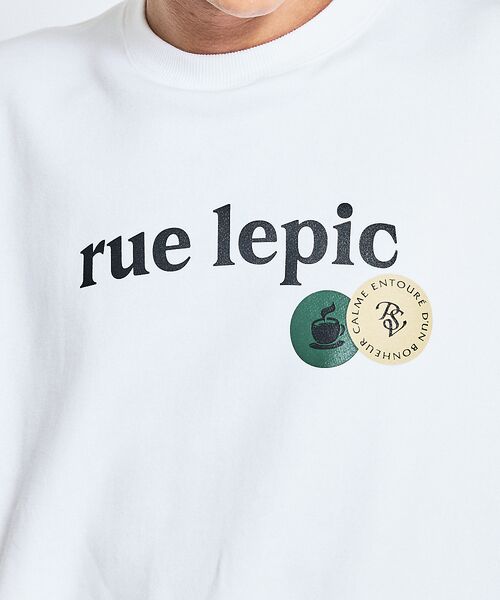 ABAHOUSE / アバハウス スウェット | CAFE graphic ロゴプリント スウェット オーバーサイズ / ユニセッ | 詳細2