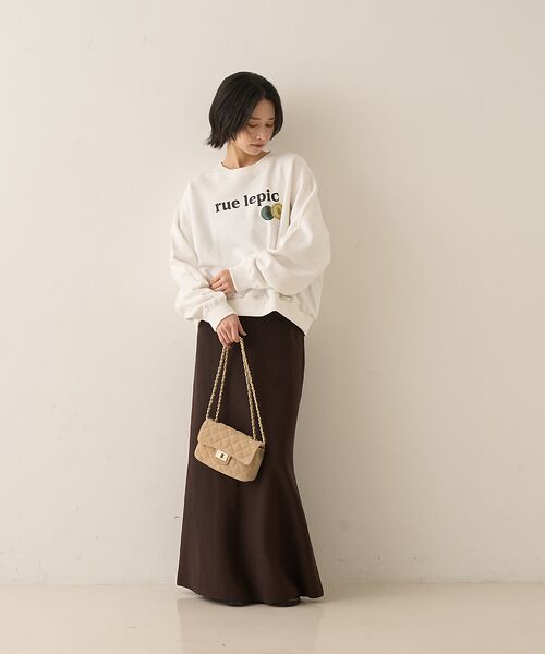 ABAHOUSE / アバハウス スウェット | CAFE graphic ロゴプリント スウェット オーバーサイズ / ユニセッ | 詳細4