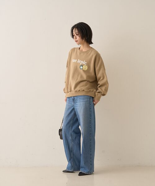 ABAHOUSE / アバハウス スウェット | CAFE graphic ロゴプリント スウェット オーバーサイズ / ユニセッ | 詳細13