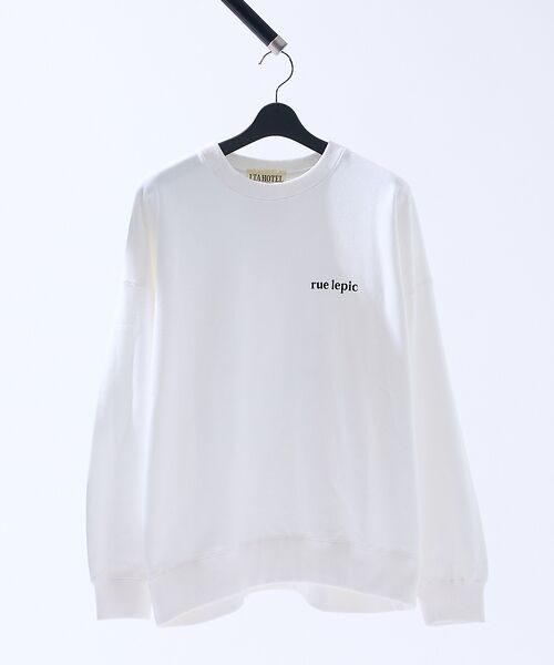 ABAHOUSE / アバハウス スウェット | cafe graphic バックプリント スウェット オーバーサイズ / ユニセ | 詳細1