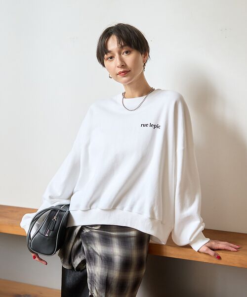 ABAHOUSE / アバハウス スウェット | cafe graphic バックプリント スウェット オーバーサイズ / ユニセ | 詳細6