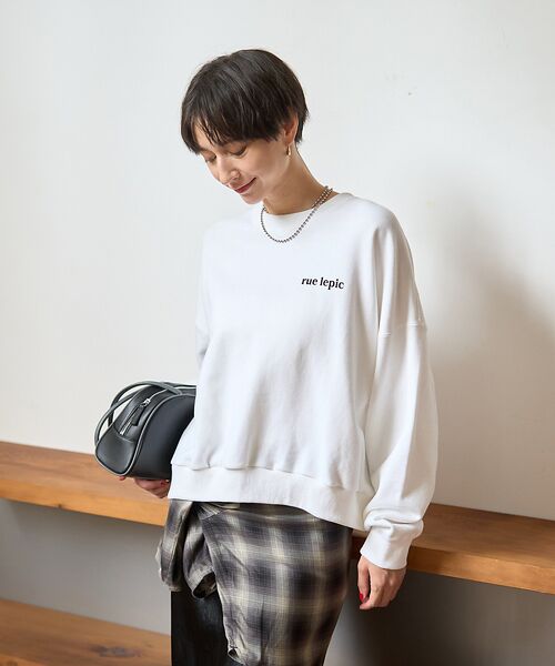 ABAHOUSE/アバハウス cafe graphic バックプリント スウェット オーバーサイズ / ユニセ ホワイト 44 ABAHOUSE/アバハウス cafe graphic バックプリント スウェット オーバーサイズ / ユニセ ホワイト 44