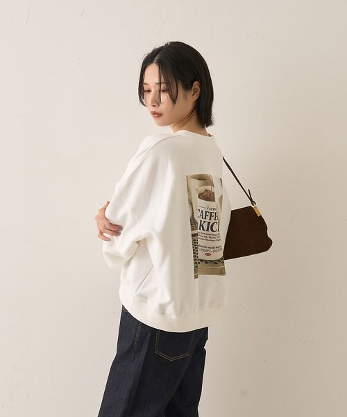 ABAHOUSE / アバハウス スウェット | cafe graphic フォトプリント スウェット オーバーサイズ / ユニセ | 詳細10