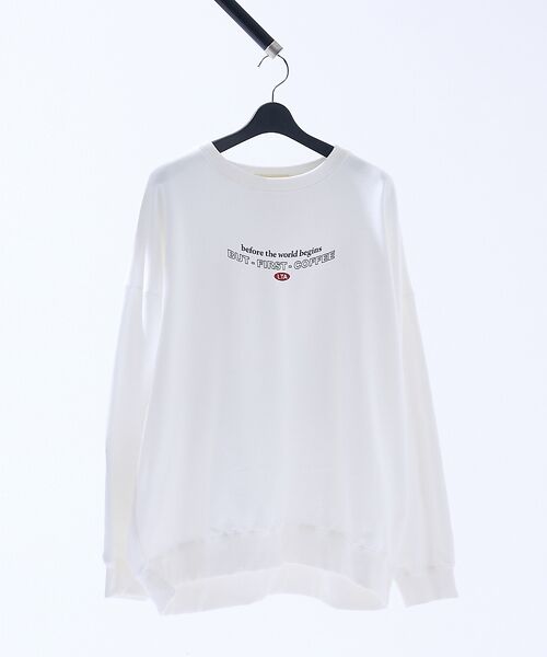 ABAHOUSE / アバハウス スウェット | cafe graphic フォトプリント スウェット オーバーサイズ / ユニセ | 詳細2