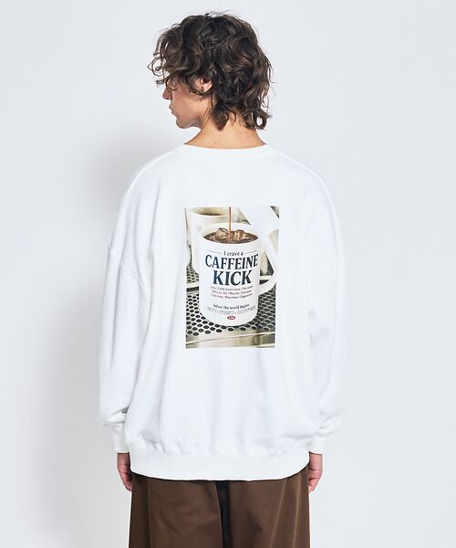 ABAHOUSE / アバハウス スウェット | cafe graphic フォトプリント スウェット オーバーサイズ / ユニセ | 詳細7