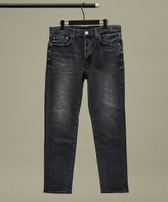 セブンデイズ　ウエスト調整デニムパンツ　ブラック FREAK'S STORE/ワイドシルエット ツイステッド カーブデニム