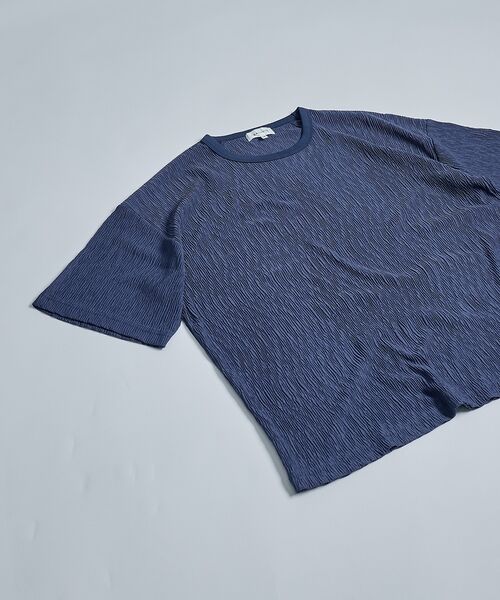 ABAHOUSE / アバハウス Tシャツ | エアプリーツ ストレッチ 半袖Tシャツ / オーバーサイズ | 詳細10