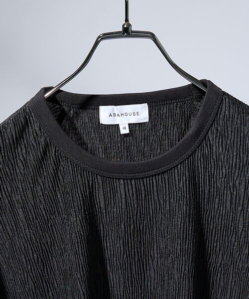 ABAHOUSE / アバハウス Tシャツ | エアプリーツ ストレッチ 半袖Tシャツ / オーバーサイズ | 詳細11