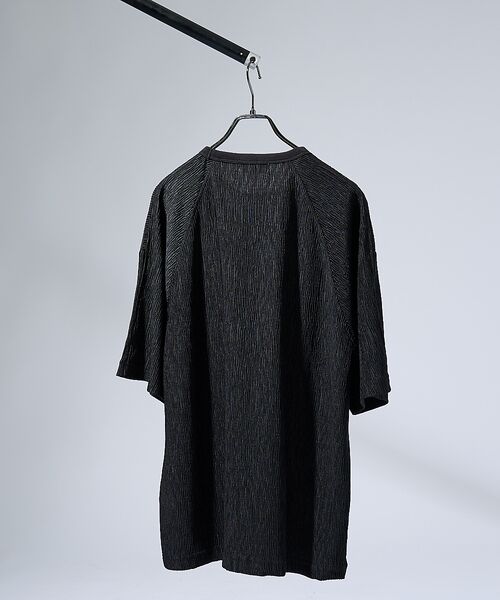 ABAHOUSE / アバハウス Tシャツ | エアプリーツ ストレッチ 半袖Tシャツ / オーバーサイズ | 詳細12