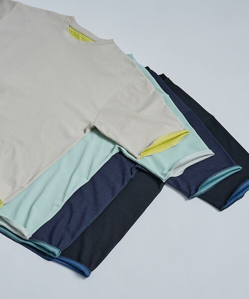 ABAHOUSE / アバハウス Tシャツ | 【リバーシブル配色】バックメッシュ 半袖Tシャツ / オーバーサイズ | 詳細11
