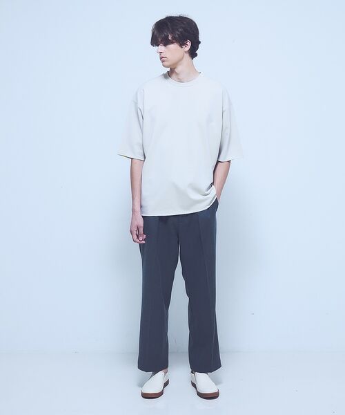 ABAHOUSE / アバハウス Tシャツ | 【リバーシブル配色】バックメッシュ 半袖Tシャツ / オーバーサイズ | 詳細14