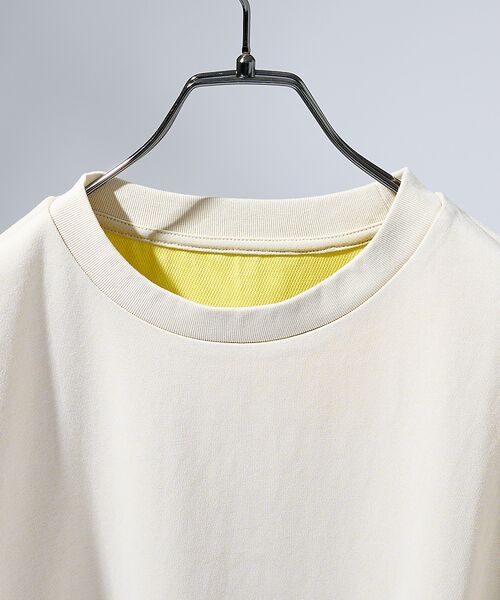 ABAHOUSE / アバハウス Tシャツ | 【リバーシブル配色】バックメッシュ 半袖Tシャツ / オーバーサイズ | 詳細4