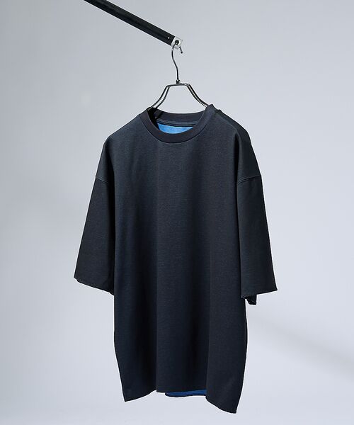 ABAHOUSE / アバハウス Tシャツ | 【リバーシブル配色】バックメッシュ 半袖Tシャツ / オーバーサイズ | 詳細21