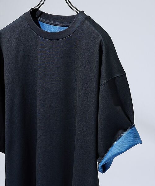 ABAHOUSE / アバハウス Tシャツ | 【リバーシブル配色】バックメッシュ 半袖Ｔシャツ / オーバーサイズ | 詳細28