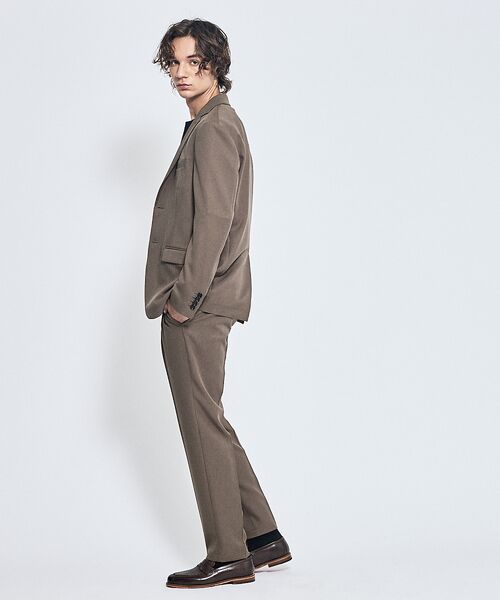 ABAHOUSE / アバハウス スラックス・ドレスパンツ | 【セットアップ対応】デニムライク ワンタック イージースラックス / 2WAYス | 詳細4