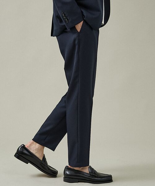 ABAHOUSE / アバハウス スラックス・ドレスパンツ | 【セットアップ対応】デニムライク ワンタック イージースラックス / 2WAYス | 詳細7