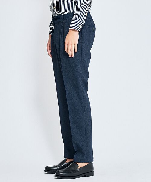 ABAHOUSE / アバハウス スラックス・ドレスパンツ | 【セットアップ対応】デニムライク ワンタック イージースラックス / 2WAYス | 詳細12