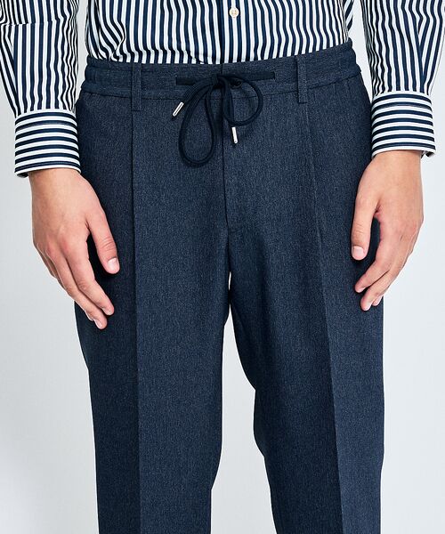 ABAHOUSE / アバハウス スラックス・ドレスパンツ | 【セットアップ対応】デニムライク ワンタック イージースラックス / 2WAYス | 詳細14