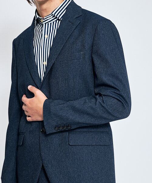 ABAHOUSE / アバハウス テーラードジャケット | 【セットアップ対応】デニムライク ジャケット / FLEX JACKET / 2 | 詳細17