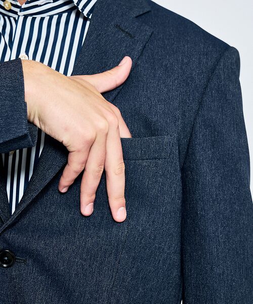 ABAHOUSE / アバハウス テーラードジャケット | 【セットアップ対応】デニムライク ジャケット / FLEX JACKET / 2 | 詳細19