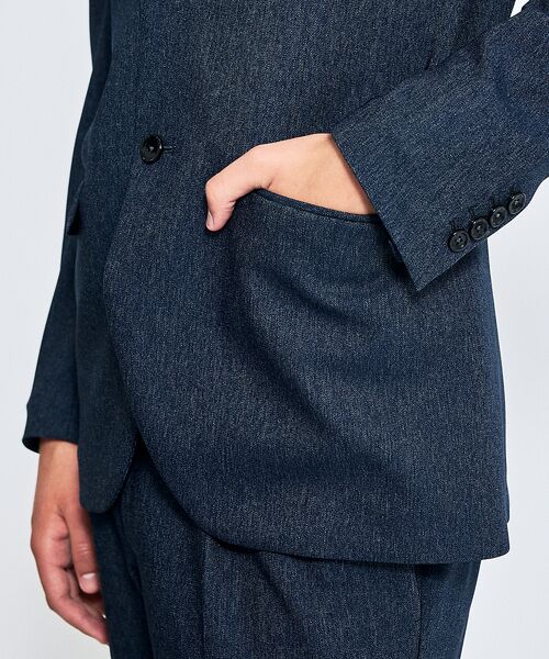 ABAHOUSE / アバハウス テーラードジャケット | 【セットアップ対応】デニムライク ジャケット / FLEX JACKET / 2 | 詳細20