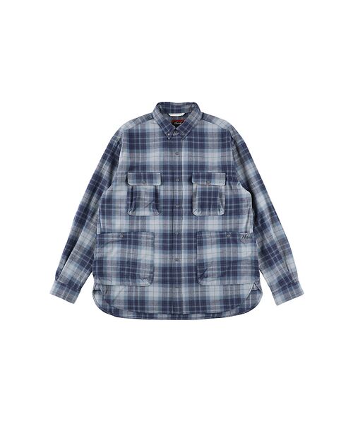 ABAHOUSE/アバハウス 【NANGA/ナンガ】FADE TARTAN CHECK CAMP SHIRT/ ブルー系その他1 XL ABAHOUSE/アバハウス 【NANGA/ナンガ】FADE TARTAN CHECK CAMP SHIRT/ ブルー系その他1 XL